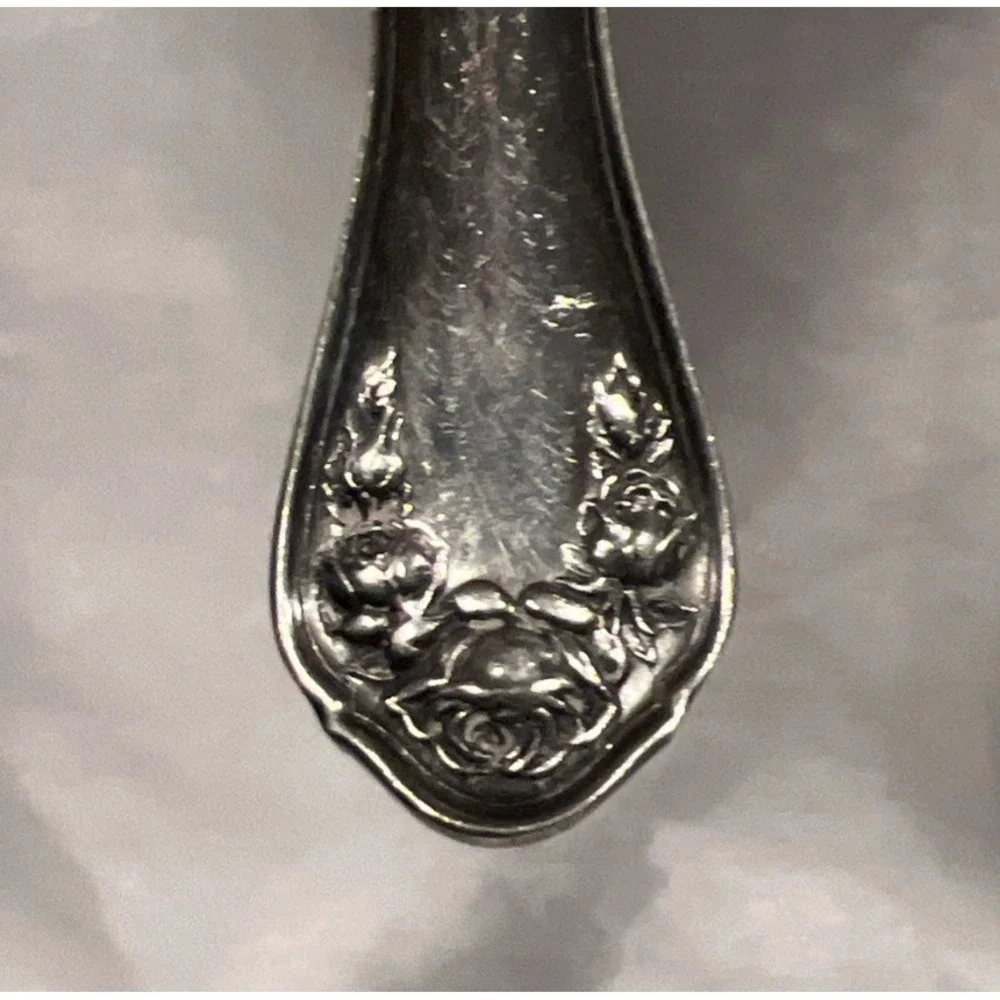 Vintage‎ - 6 Oneida Silverplate Bridal Rose Spoons
